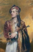 Thomas Phillips Lord Byron in Albanian dress oil on canvas